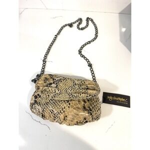 Vintage‎ INGE CHRISTOPHER Small Snakeskin Shoulder Purse Clutch NWT